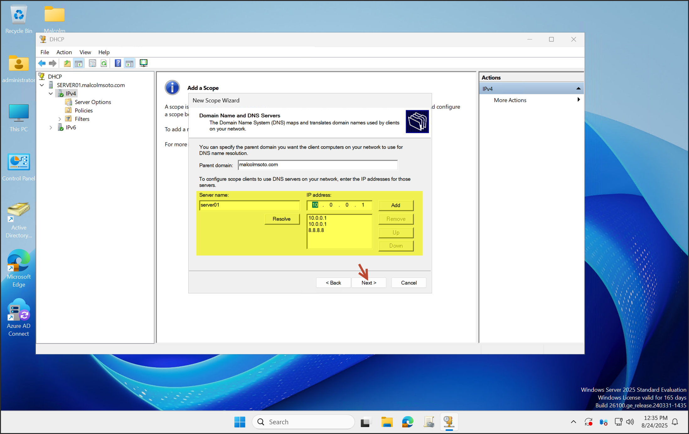 DNS Configuration