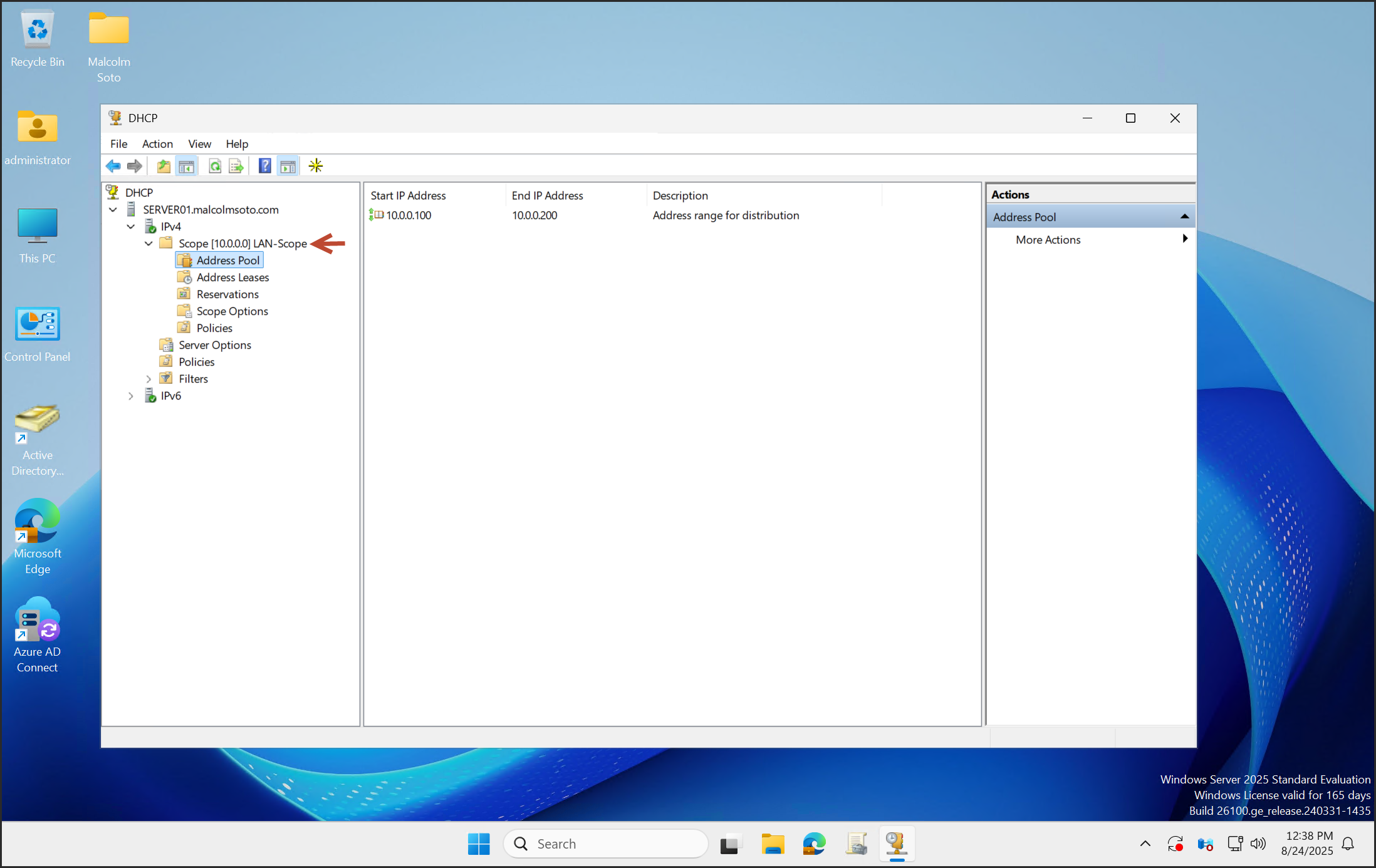 DHCP Setup Complete